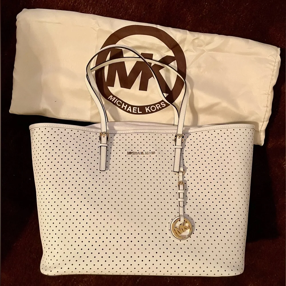Michael Kors Perforated Tote - Picture 1 of 1